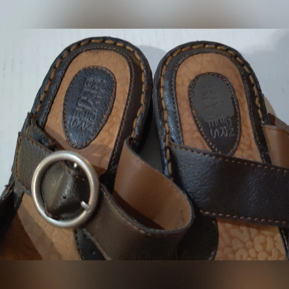 Canyon River Blues Mens Brown Leather Sandals Size‎ 7.5M 11894 Glen